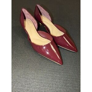 NWOB Gianni Bini Patent Leather Deep Red‎ Color 2" Kitten Heels Size 7.5